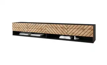 Lowboard Schwarz, Eiche (Nachbildung)