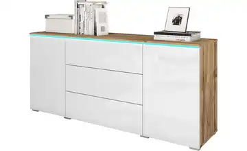 Sideboard Eiche (Nachbildung), Weiß