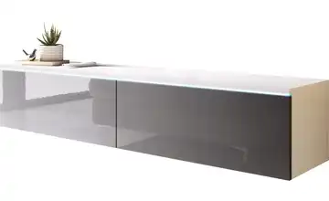 Lowboard Weiß, Grau