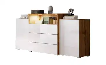 Sideboard Eiche (Nachbildung), Weiß