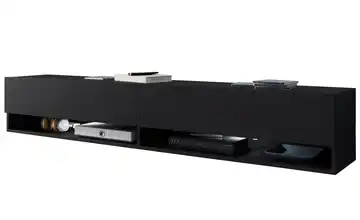 Lowboard Schwarz Schwarz