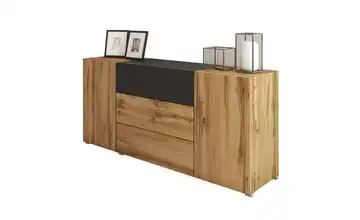 Sideboard Eiche (Nachbildung), Schwarz