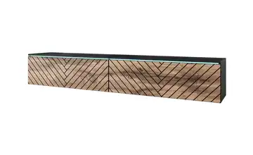 Lowboard Schwarz, Eiche (Nachbildung)