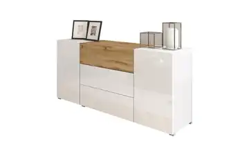 Sideboard Weiß, Eiche (Nachbildung)