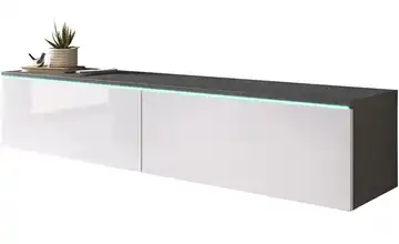 Lowboard Anthrazit, Weiß