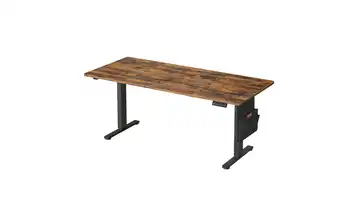 Schreibtisch Braun, Schwarz