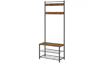 Kompaktgarderobe Dacey Dunkelbraun