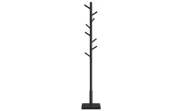 Garderobenständer 176 cm Schwarz
