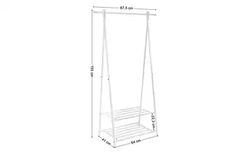 Kleiderständer Pataye Weiß