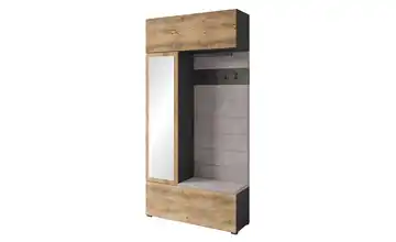 Garderobe Anthrazit, Kastanie (Nachbildung)