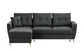 Ecksofa Carla Anthrazit, Dunkelgrau links