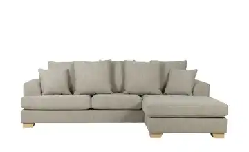 Ecksofa Franka Sand Webstoff rechts