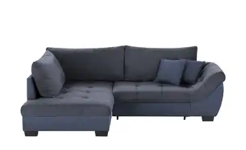 Ecksofa Krissy links Dunkelblau, Marineblau