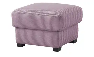 Hocker Lisa de Luxe Cordstoff Lila/Violett