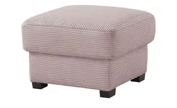 Hocker Lisa de Luxe Cordstoff Rosa