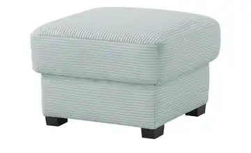 Hocker Lisa de Luxe Cordstoff Mintgrün