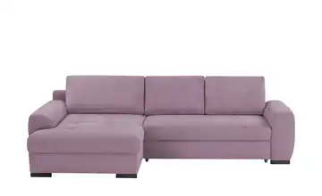 bobb Ecksofa Soumia Lila/Violett Cordstoff links