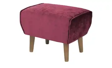 Hocker Ellinor Samt Burgund