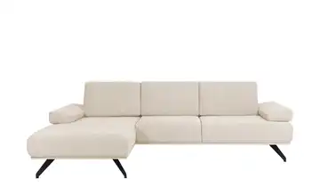 Ecksofa Gemma Sand Flachgewebe links