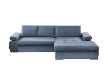 Ecksofa Ibby Blau rechts Chenille