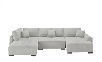 Wohnlandschaft Lemmon Mikrofaser Silbergrau rechts
