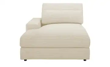 Element Branna Beige Cordstoff Ottomane links