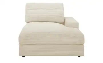 Element Branna Beige Cordstoff Ottomane rechts