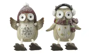  Dekofigur Eulen - 2er Set  