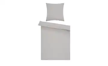 como Musselin Bettwäsche 135x200 cm, 80x80 cm Hellgrau