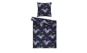 indigo Mako-Satin Bettwäsche