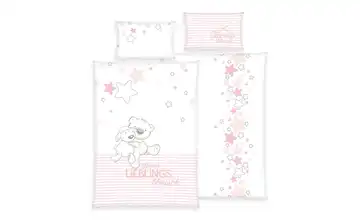 Herding Bettwäsche-Set Kleiner Lieblingsmensch Rosa Renforcé