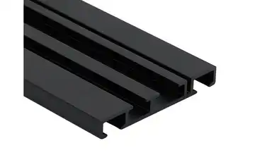 Mydeco Vorhangschiene Level 2-Lauf 250 cm Schwarz