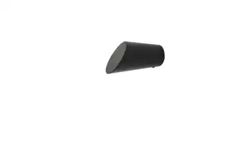 Endstück rag 3,4 cm 3,4 cm 6,4 cm Schwarz