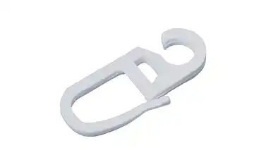 Faltehaken 10er-Set 3 cm 0,3 cm 1,5 cm Weiß