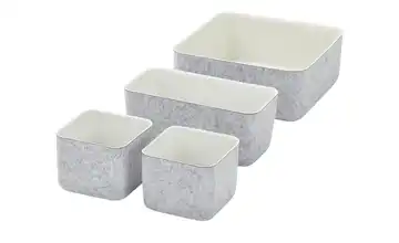 Filzkörbe, 4er Set Grau