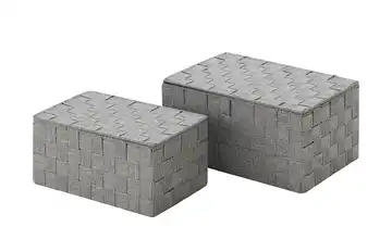 Aufbewahrungskorb, 2er Set Grau