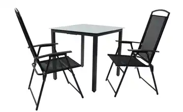 Gartenmöbel 3er-Set Mattglas Anthrazit, matt