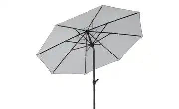 Marktschirm Adria Silbergrau