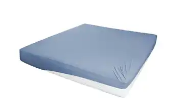 Jersey-Elasthan Boxspringbetttuch Blau 150 cm