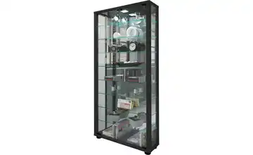 Vitrine Schwarz Schwarz