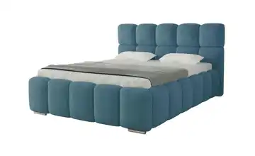 Polsterbett Luna 220 cm 200x200 cm Blau