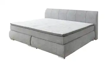 Familien-Boxspringbett Flint Hellgrau