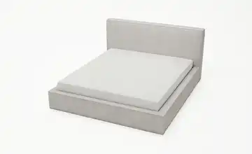 Polsterbett mit Bettkasten Monaco Hellgrau 180 cm