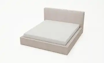 Polsterbett mit Bettkasten Monaco Beige 120 cm