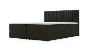 Boxbett mit Stauraum DS Marbella Schwarz 160 cm
