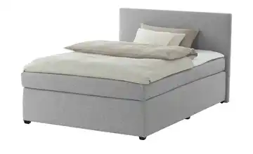 Boxspringbett mit Matratze und Topper, H3 Duke Silbergrau H3 140 cm