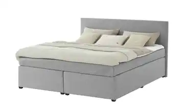 Boxspringbett mit Matratze und Topper, H3 Duke Silbergrau H3 160 cm