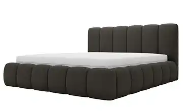 Polsterbett Cloud Bouclé-Stoff 120x200 cm Schwarz