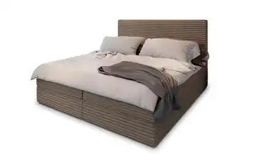 MASSENO Boxbett mit Bettkasten Pisa 180x200 cm Braun