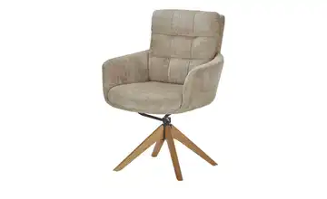 Drehstuhl Burela Eiche, Beige